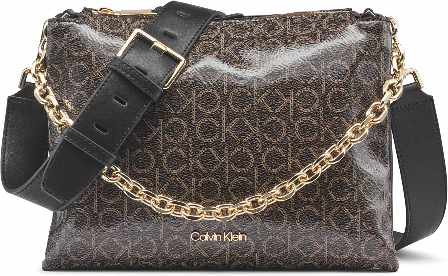 Calvin Klein Rain Triple Compartment Chain Crossbody