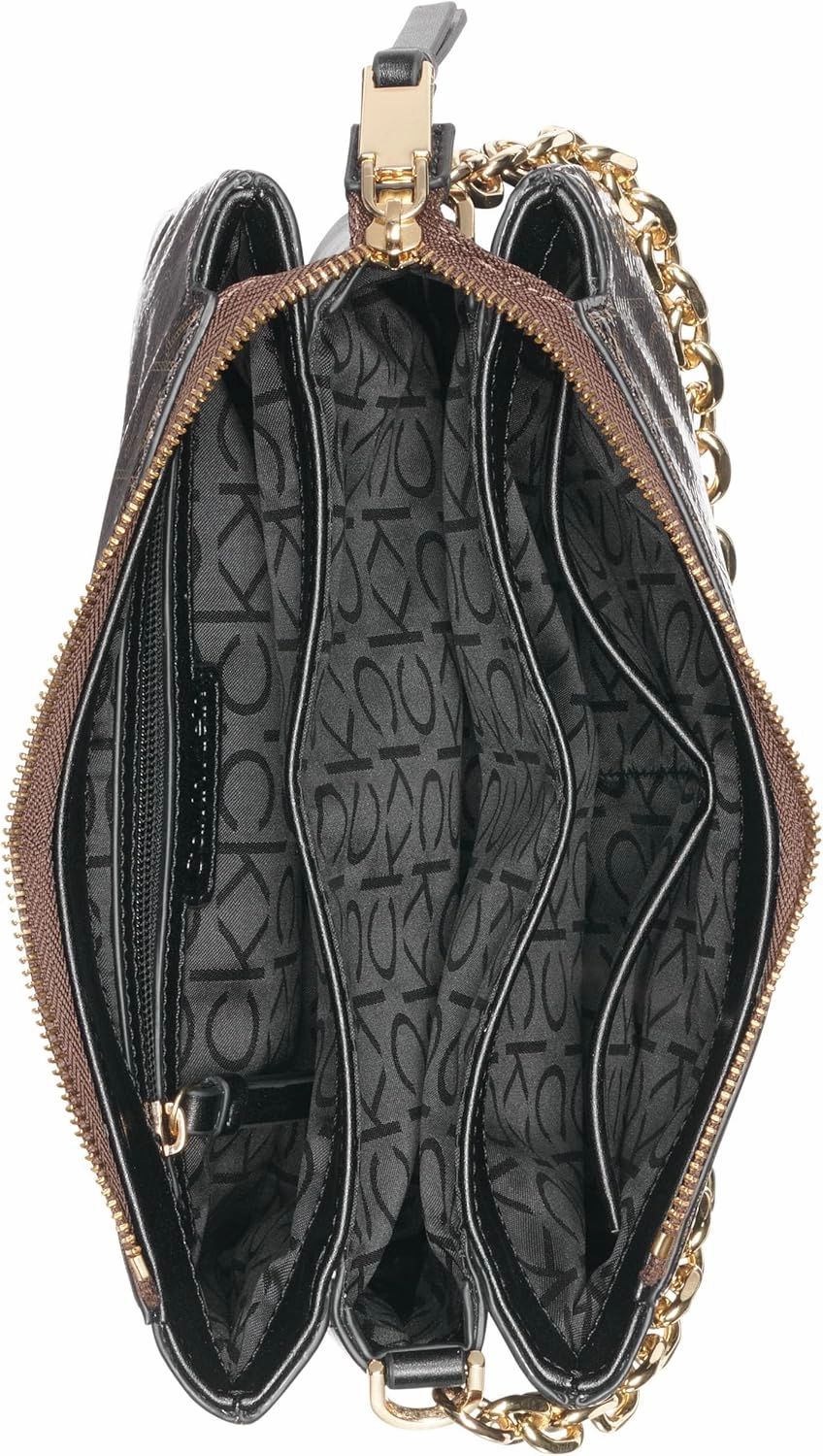 Calvin Klein Rain Triple Compartment Chain Crossbody