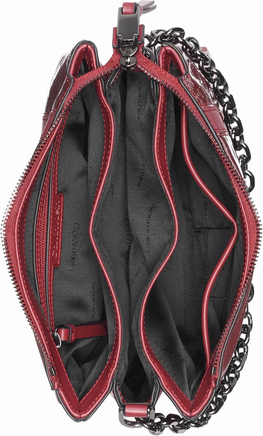 Calvin Klein Rain Triple Compartment Chain Crossbody