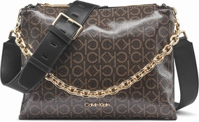 Calvin Klein Rain Triple Compartment Chain Crossbody