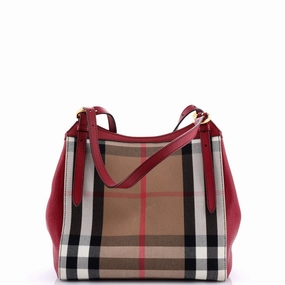 Canterbury Tote House Check Canvas Small