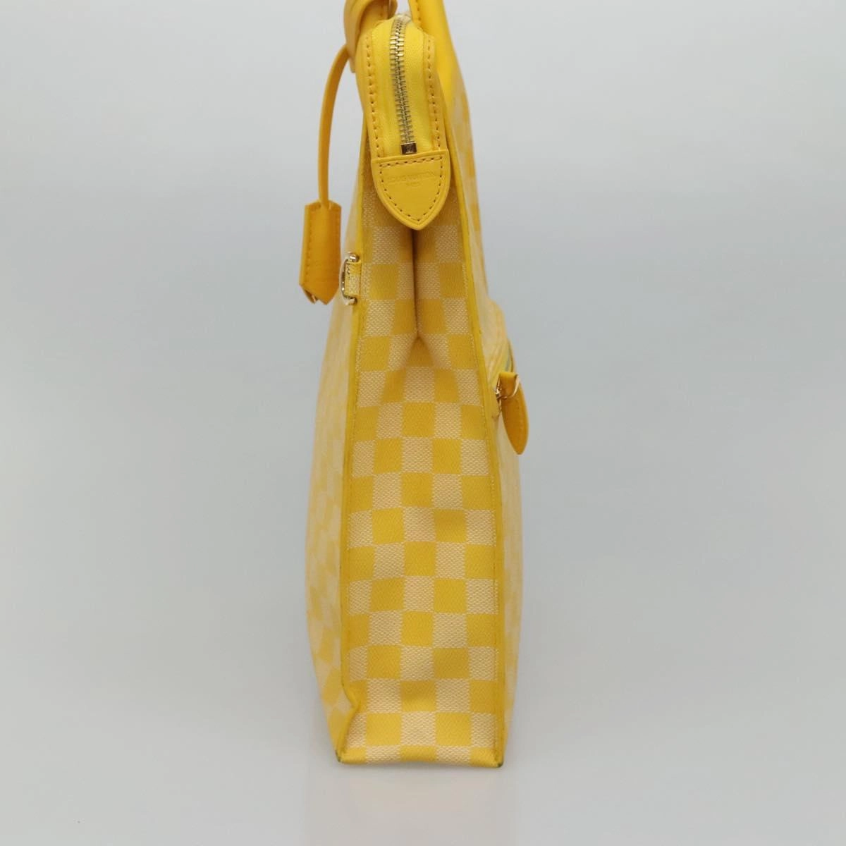 Canvas Shoulder Bag with Key Charm and Padlock