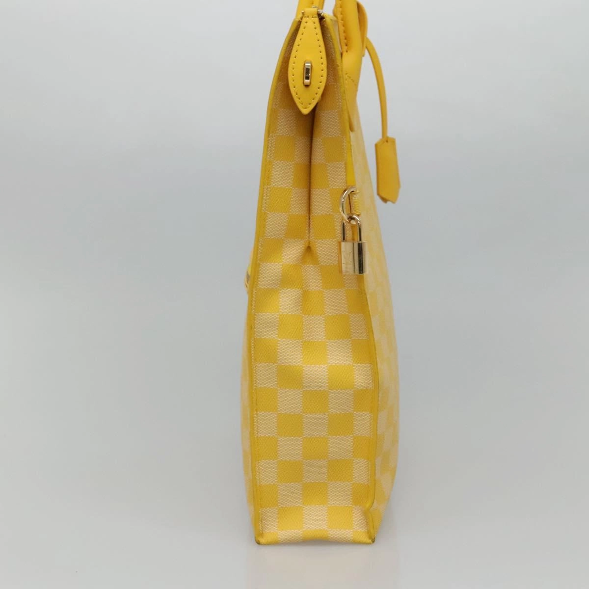 Canvas Shoulder Bag with Key Charm and Padlock