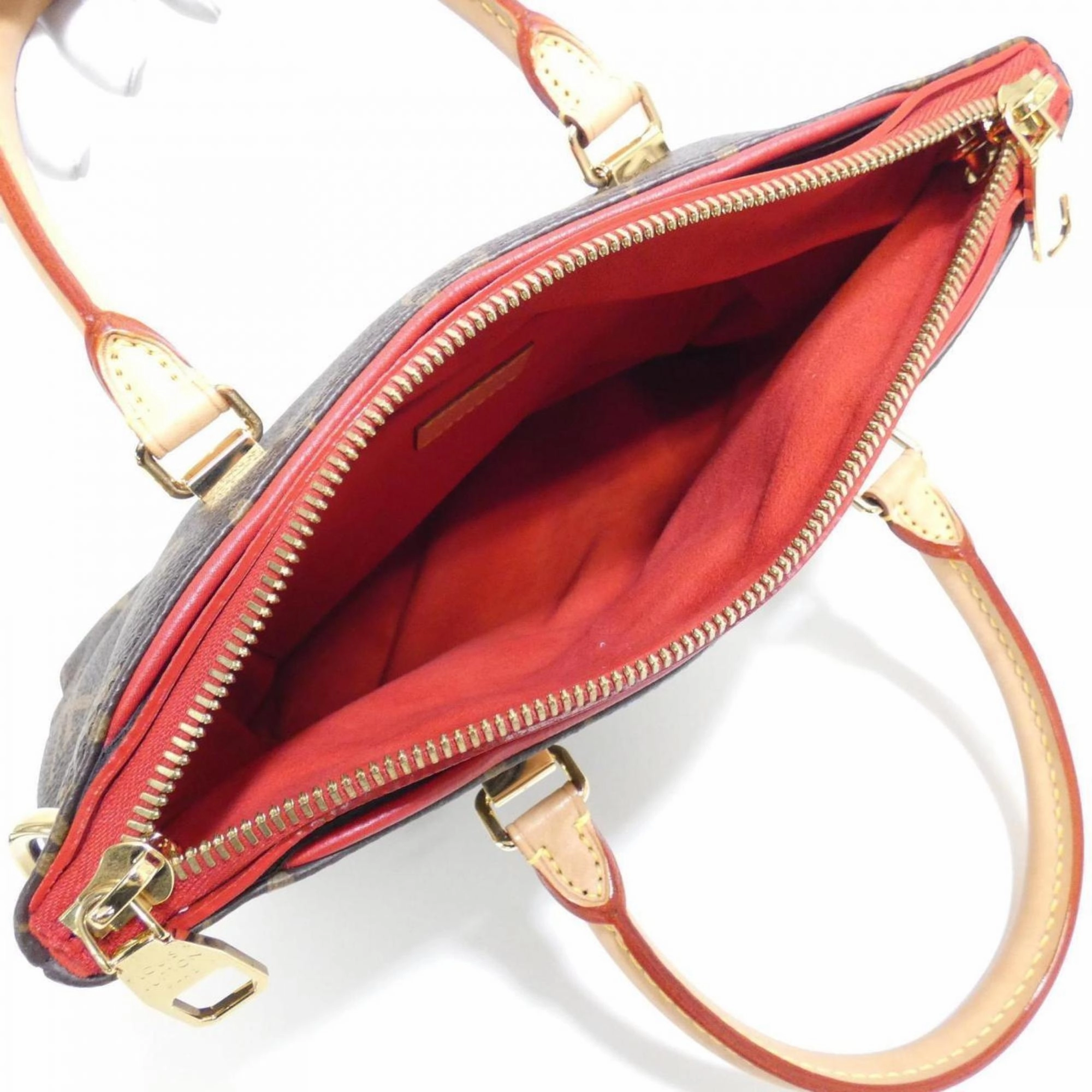 Canvas Shoulder Bag with Strap and Metal Accents