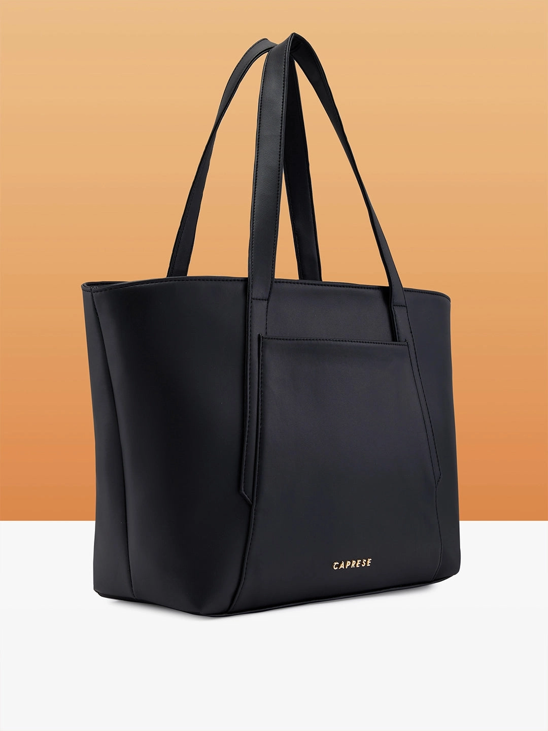 Caprese Aarya Large Black Tote Bag