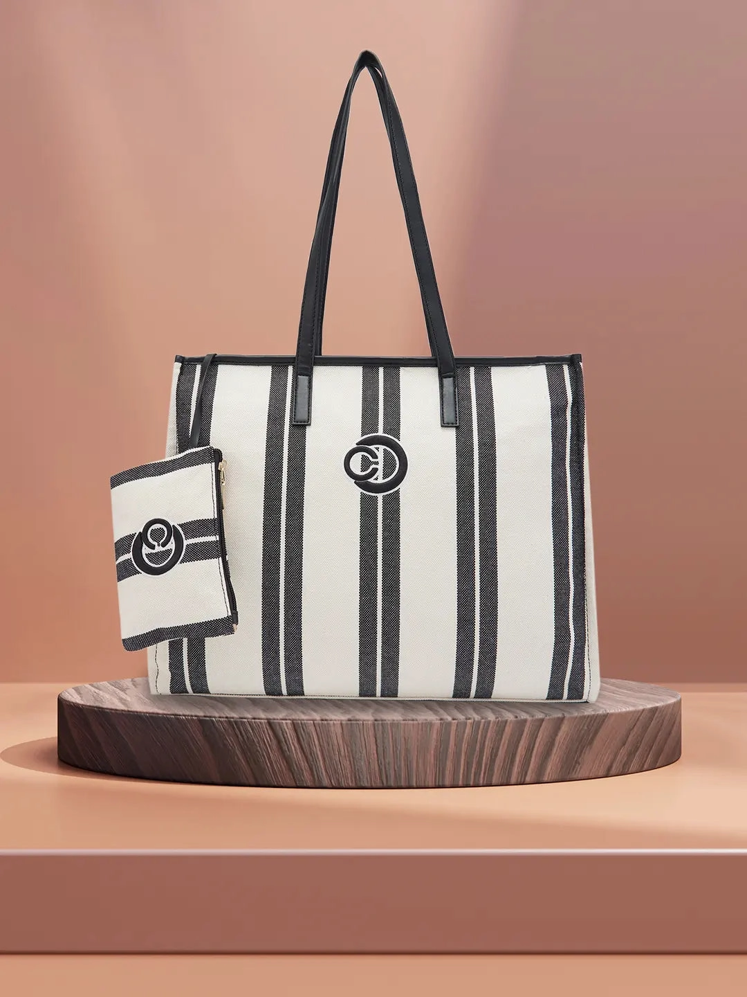 Caprese Dixie Large Black Tote Bag