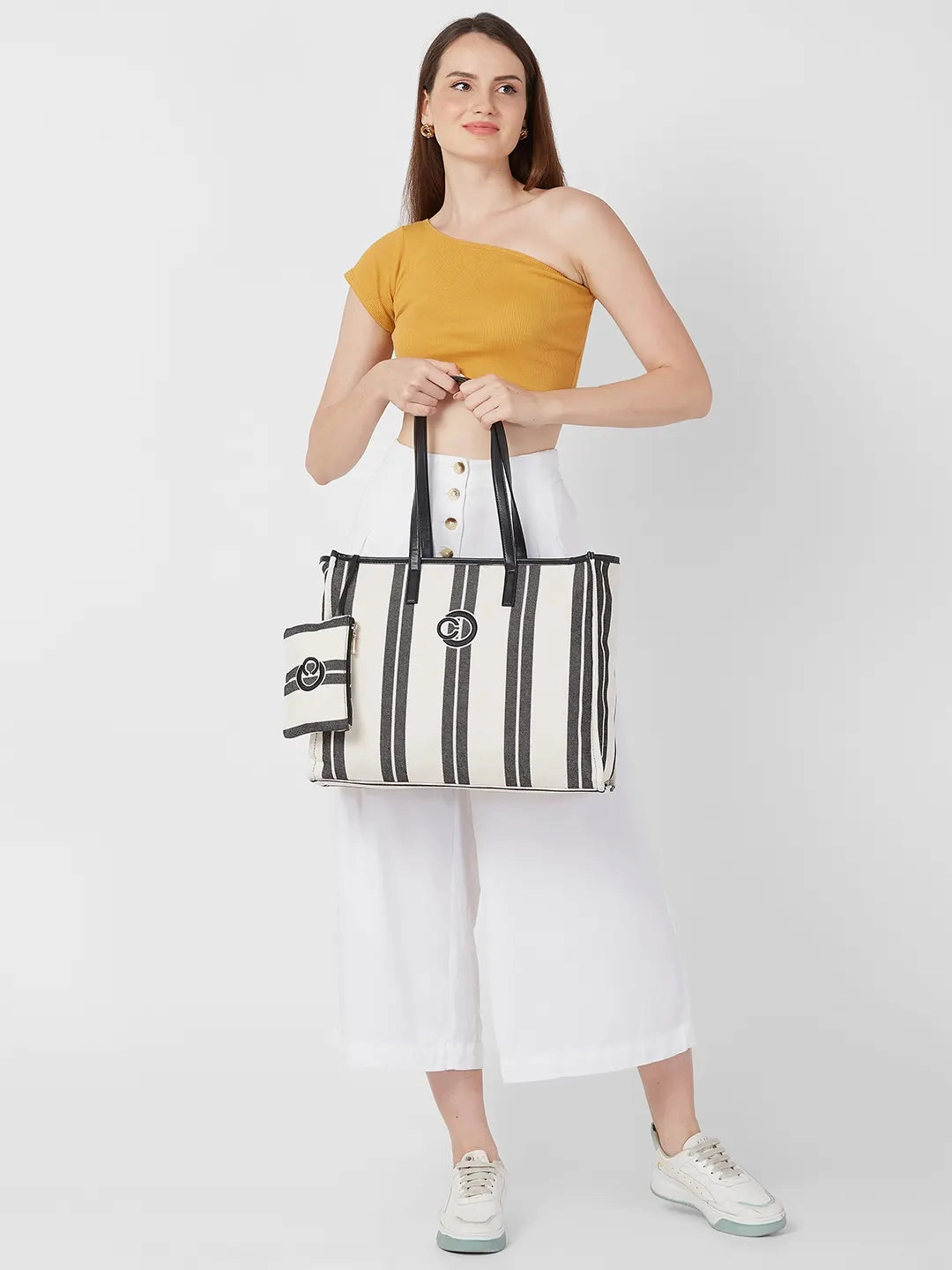 Caprese Dixie Large Black Tote Bag
