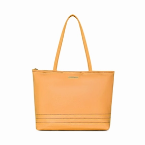 Caprese Evie Large Orange Tote Bag