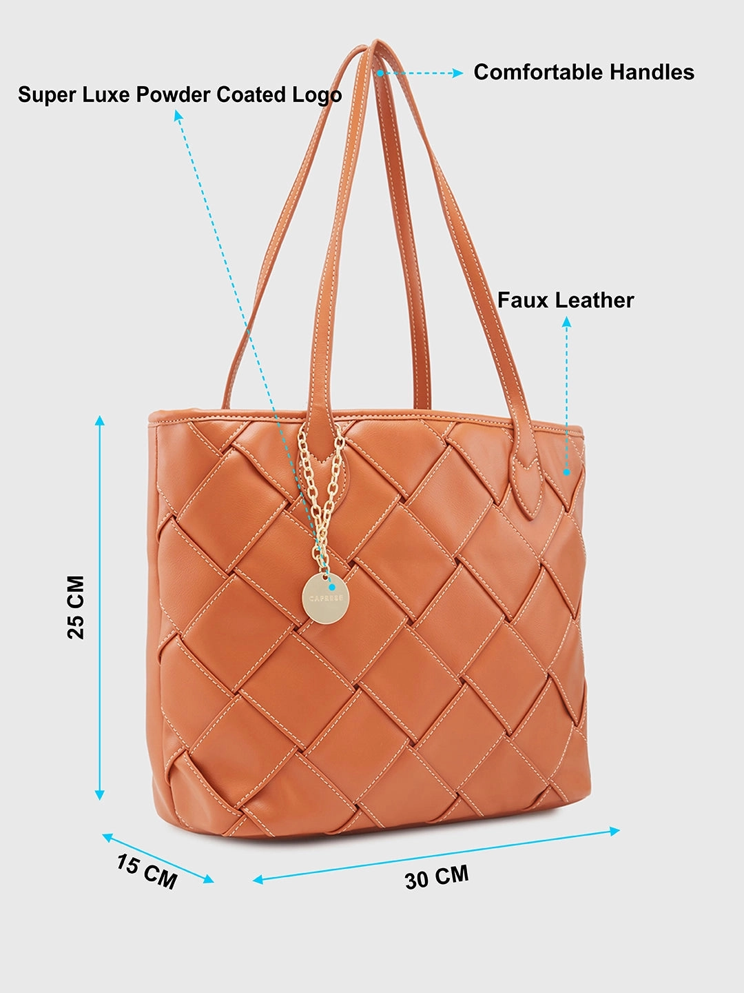 Caprese Gypsy Medium Tan Tote Bag