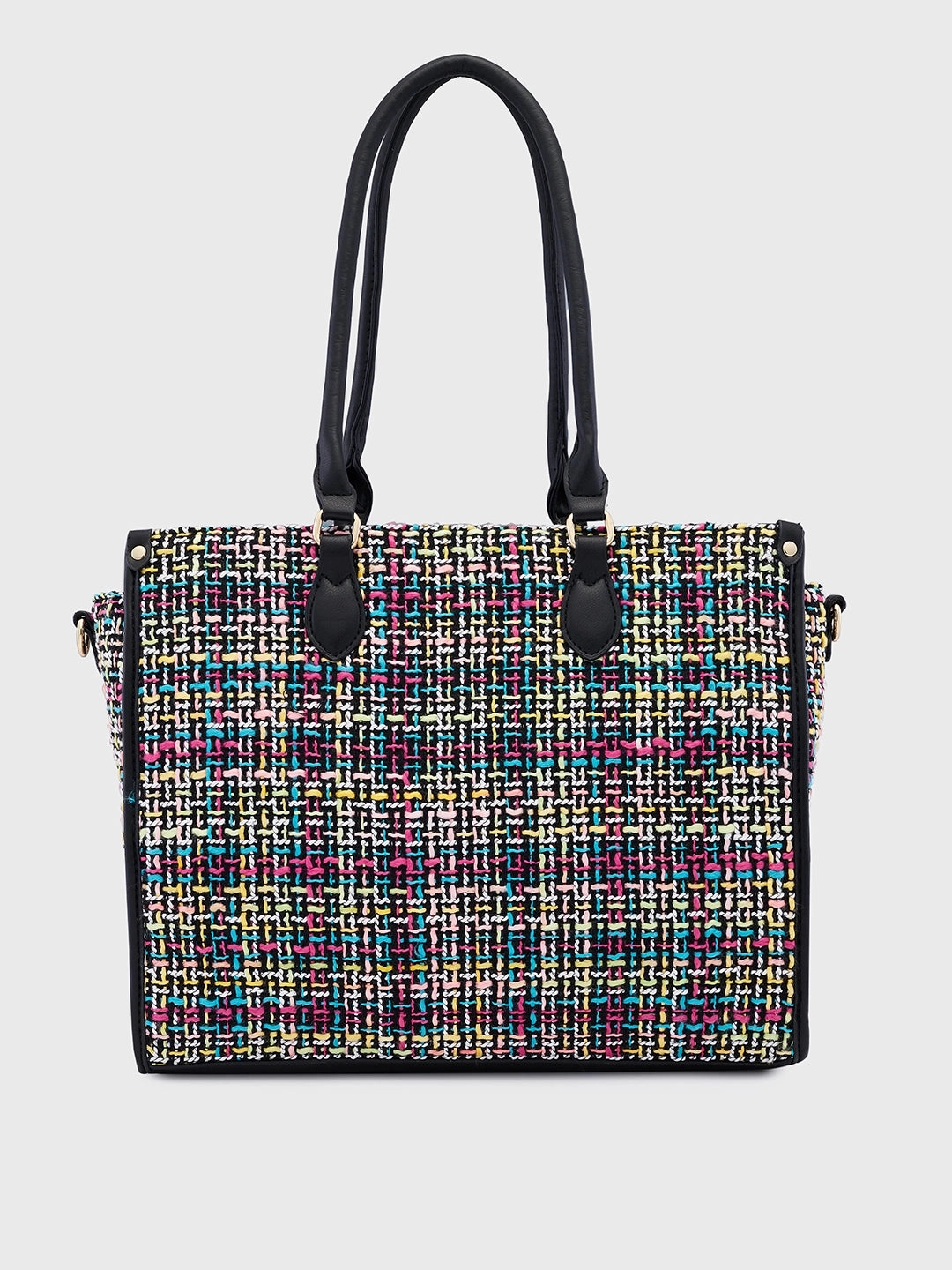 Caprese Harmonee Large Black Tote Bag