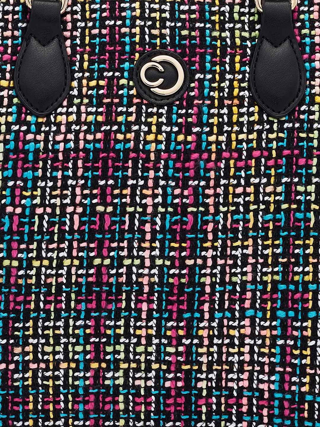 Caprese Harmonee Large Black Tote Bag