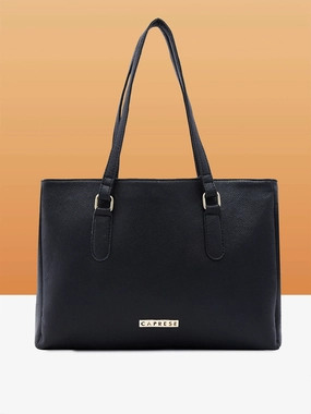 Caprese Jolie Medium Black Tote Bag