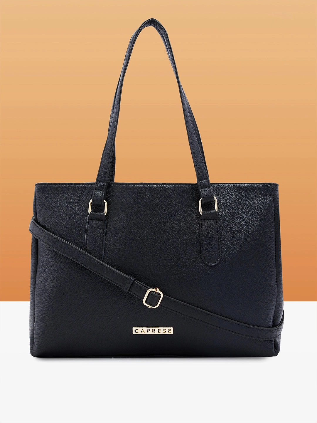 Caprese Jolie Medium Black Tote Bag