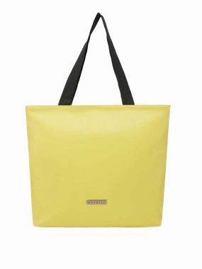 Caprese Macy Large Yellow & Black Tote Bag