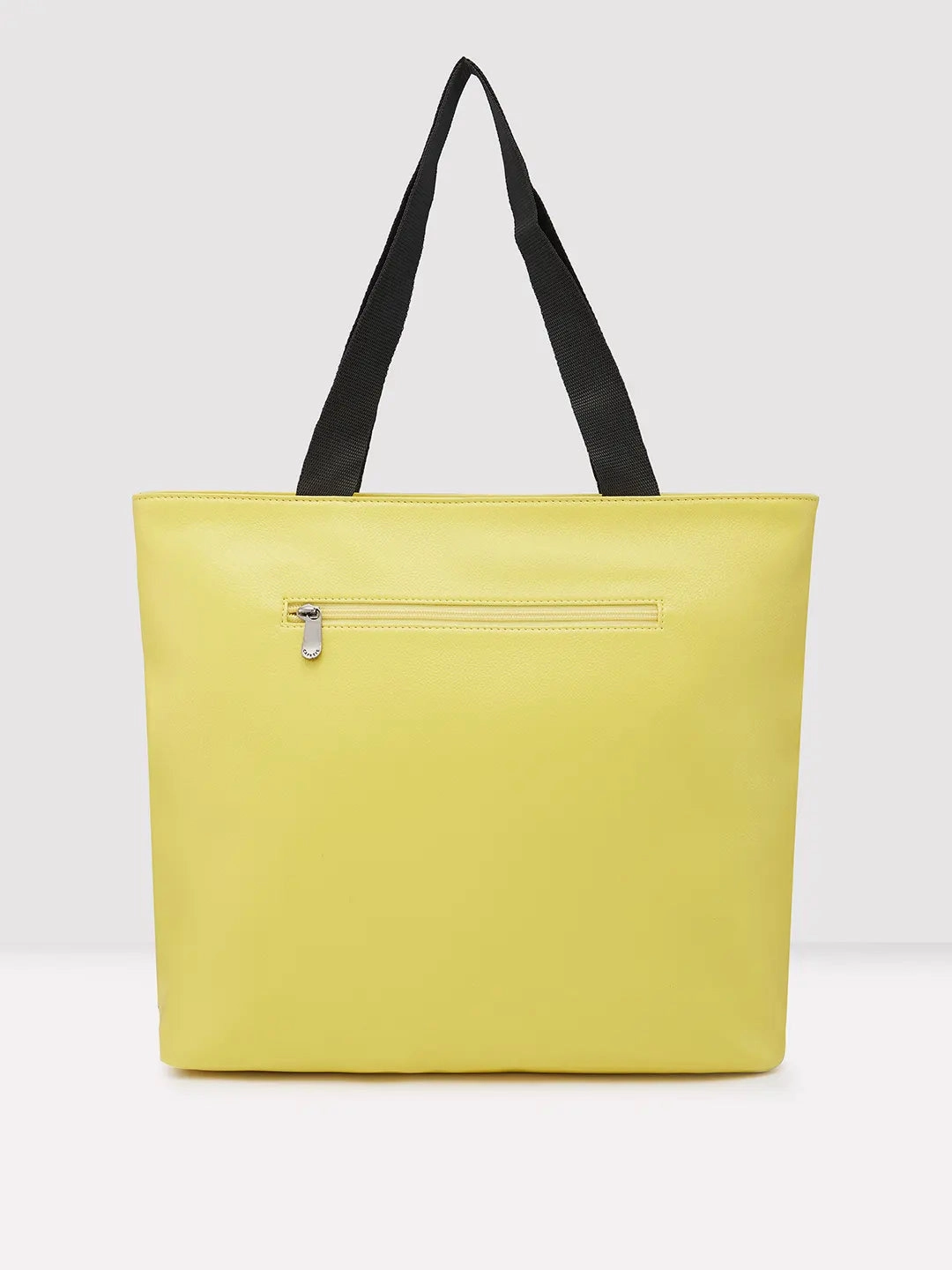 Caprese Macy Large Yellow & Black Tote Bag