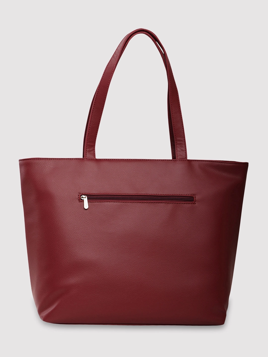Caprese Marciano Medium Striped MaroonTote Bag