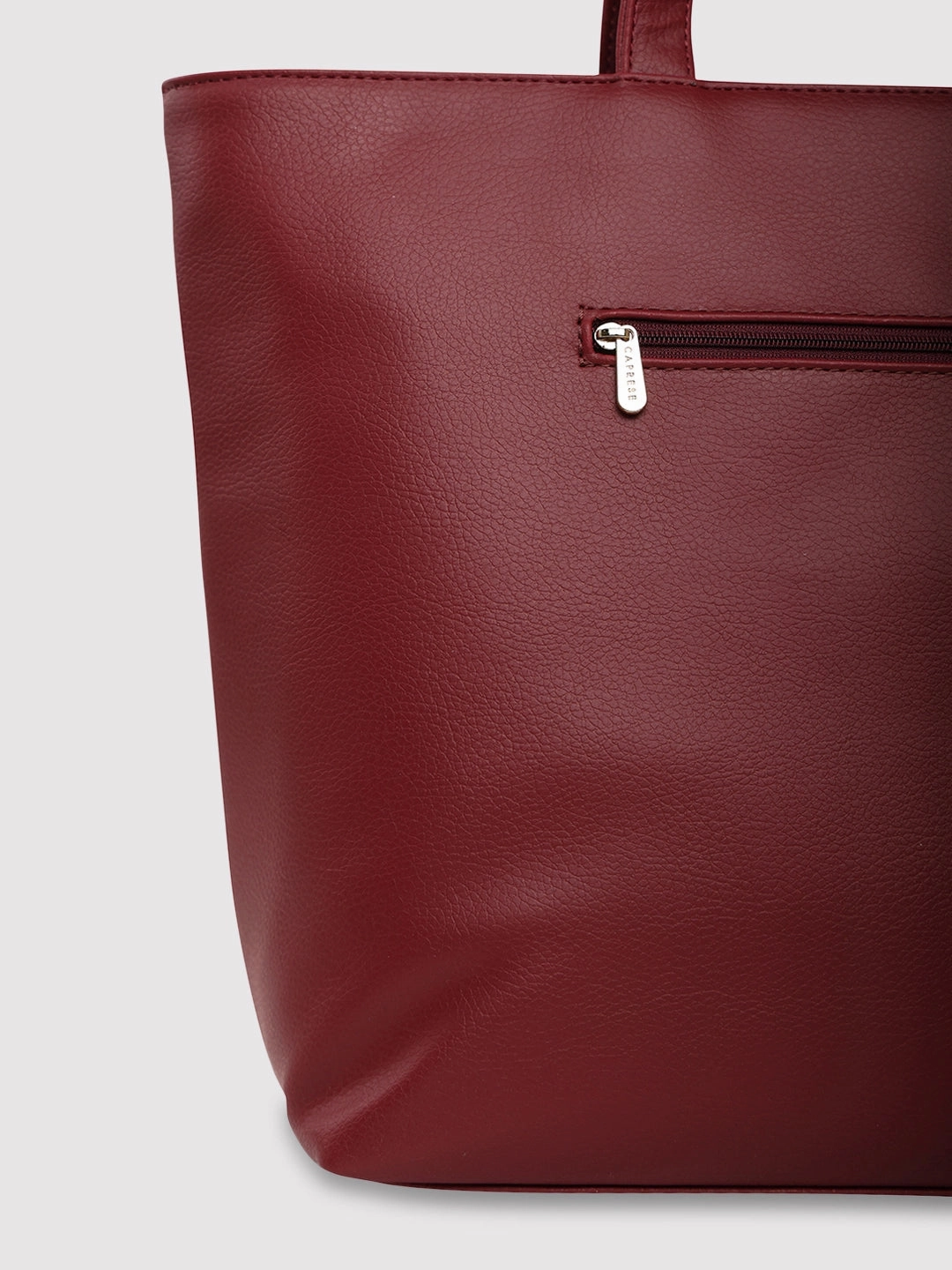 Caprese Marciano Medium Striped MaroonTote Bag