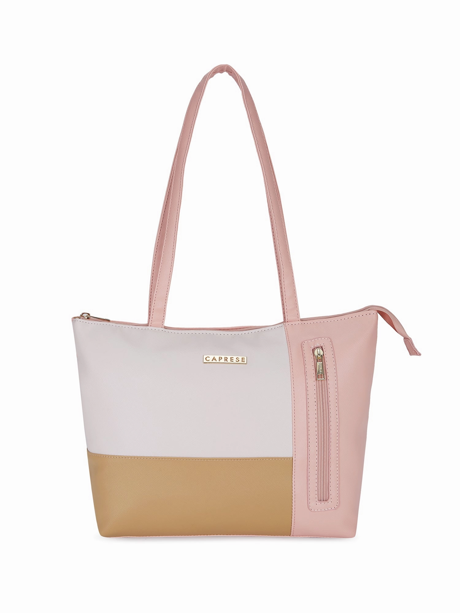 Caprese Mari Large Coral Tote Bag
