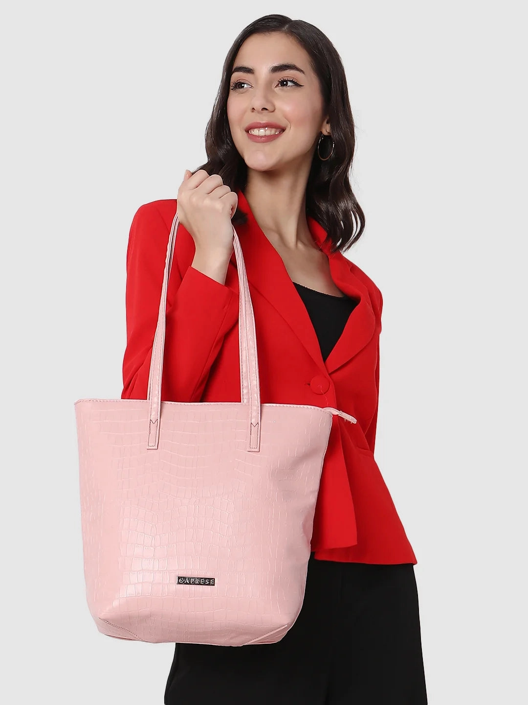 Caprese MARTINA Medium Pink Tote Bag