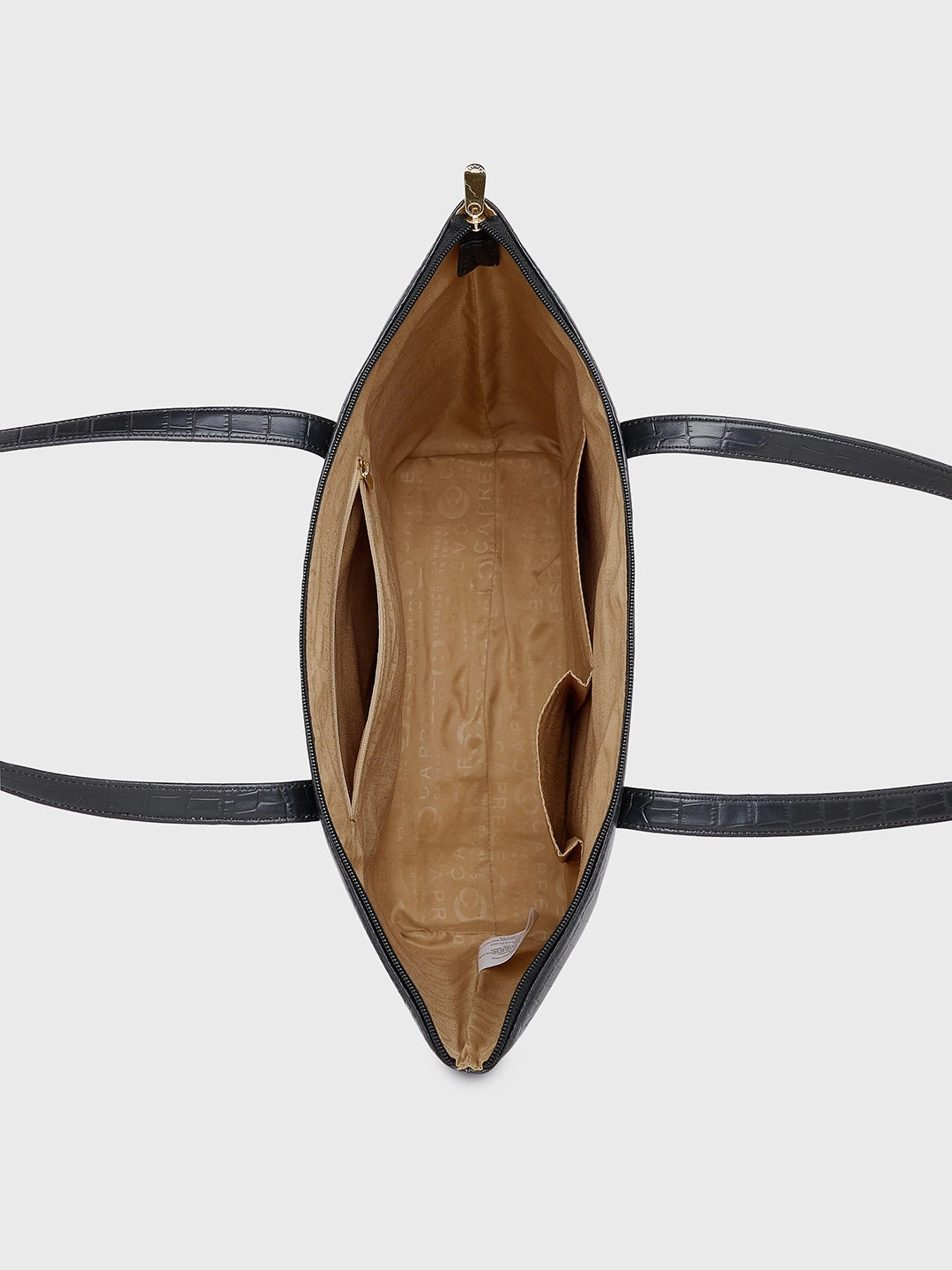 Caprese Natlie Large Black Tote Bag