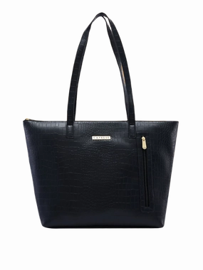 Caprese Natlie Large Black Tote Bag