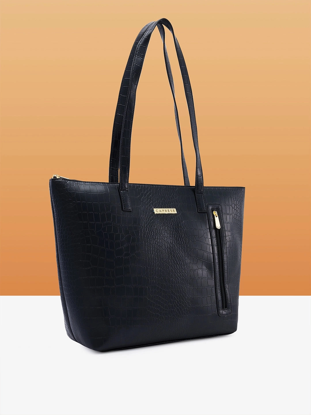 Caprese Natlie Large Black Tote Bag