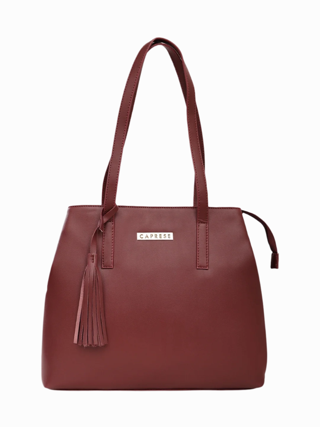 Caprese Pearl Medium Grape Tote Bag