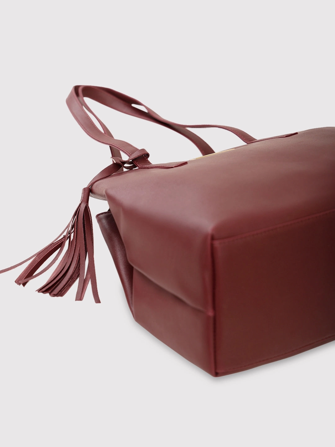 Caprese Pearl Medium Grape Tote Bag