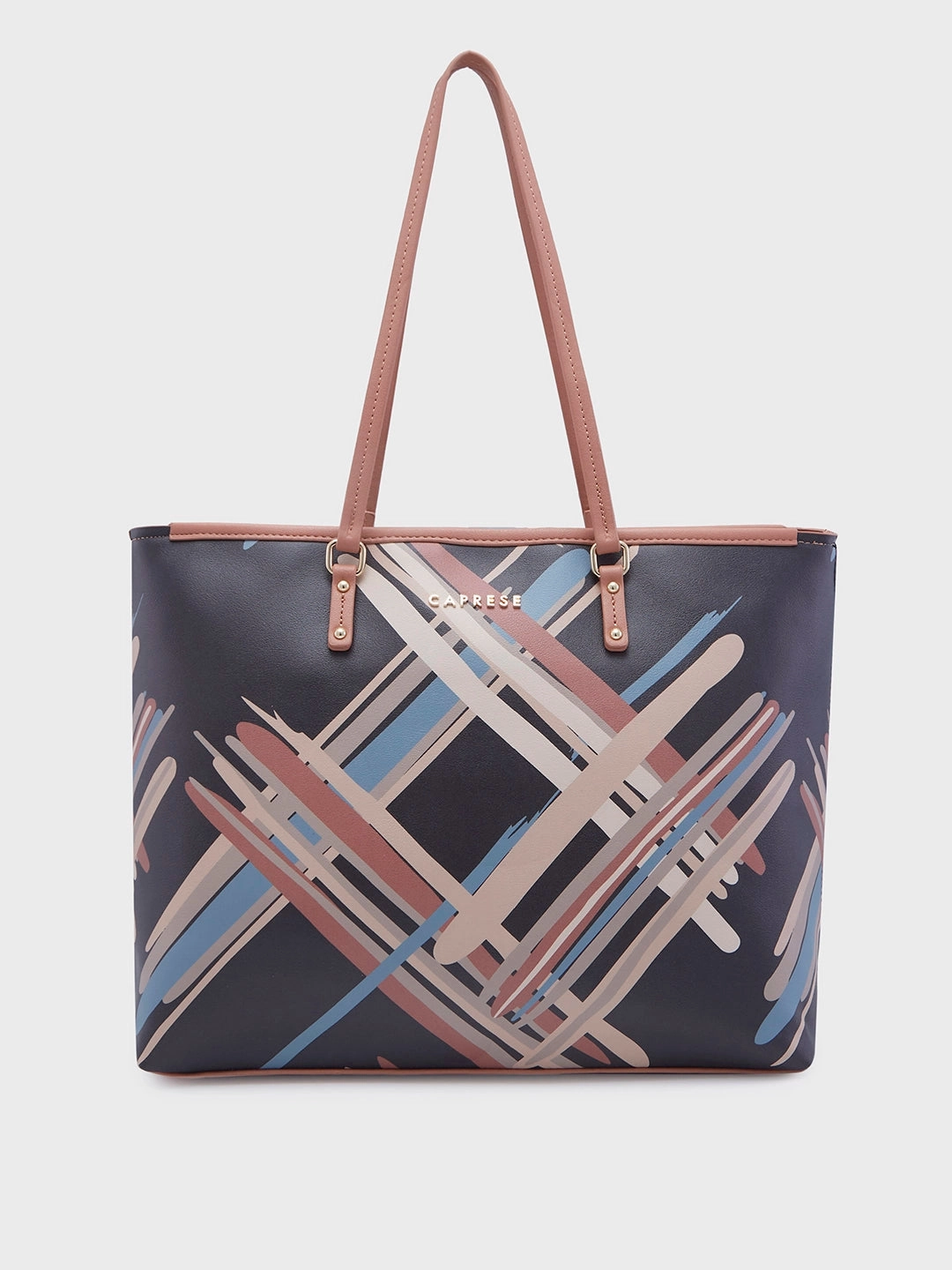 Caprese Renee Large Black Tote Bag