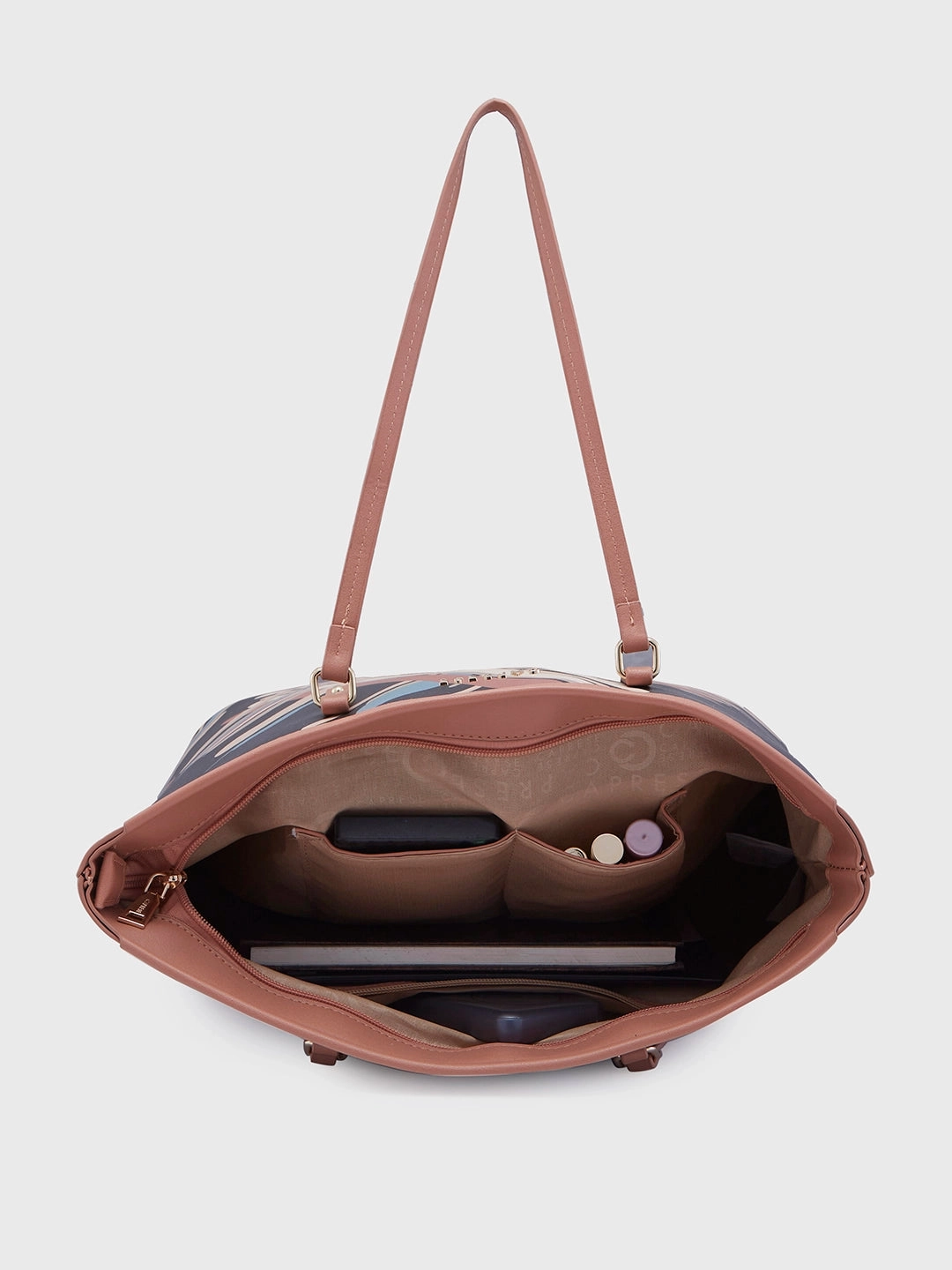 Caprese Renee Large Black Tote Bag