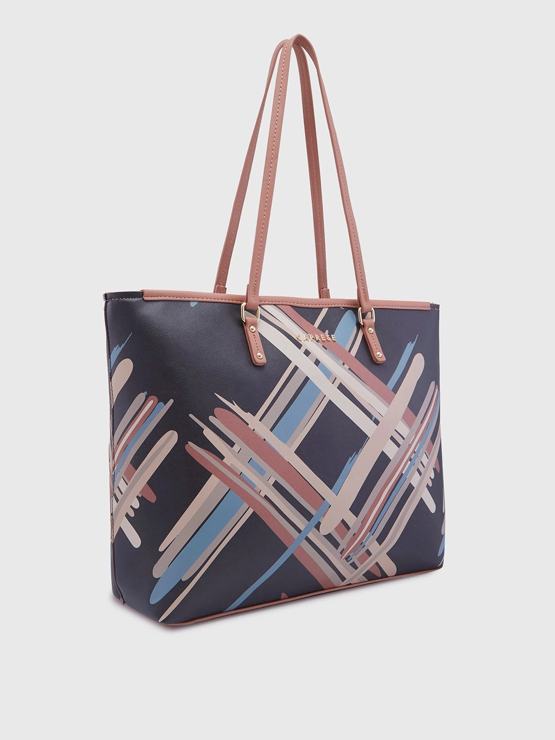 Caprese Renee Large Black Tote Bag