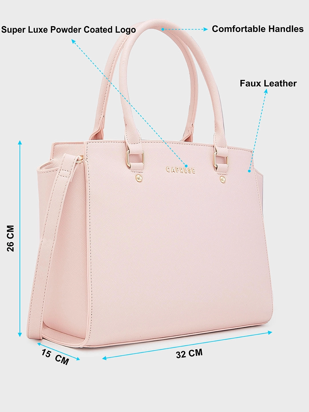 Caprese Rima Medium Pink Tote Bag