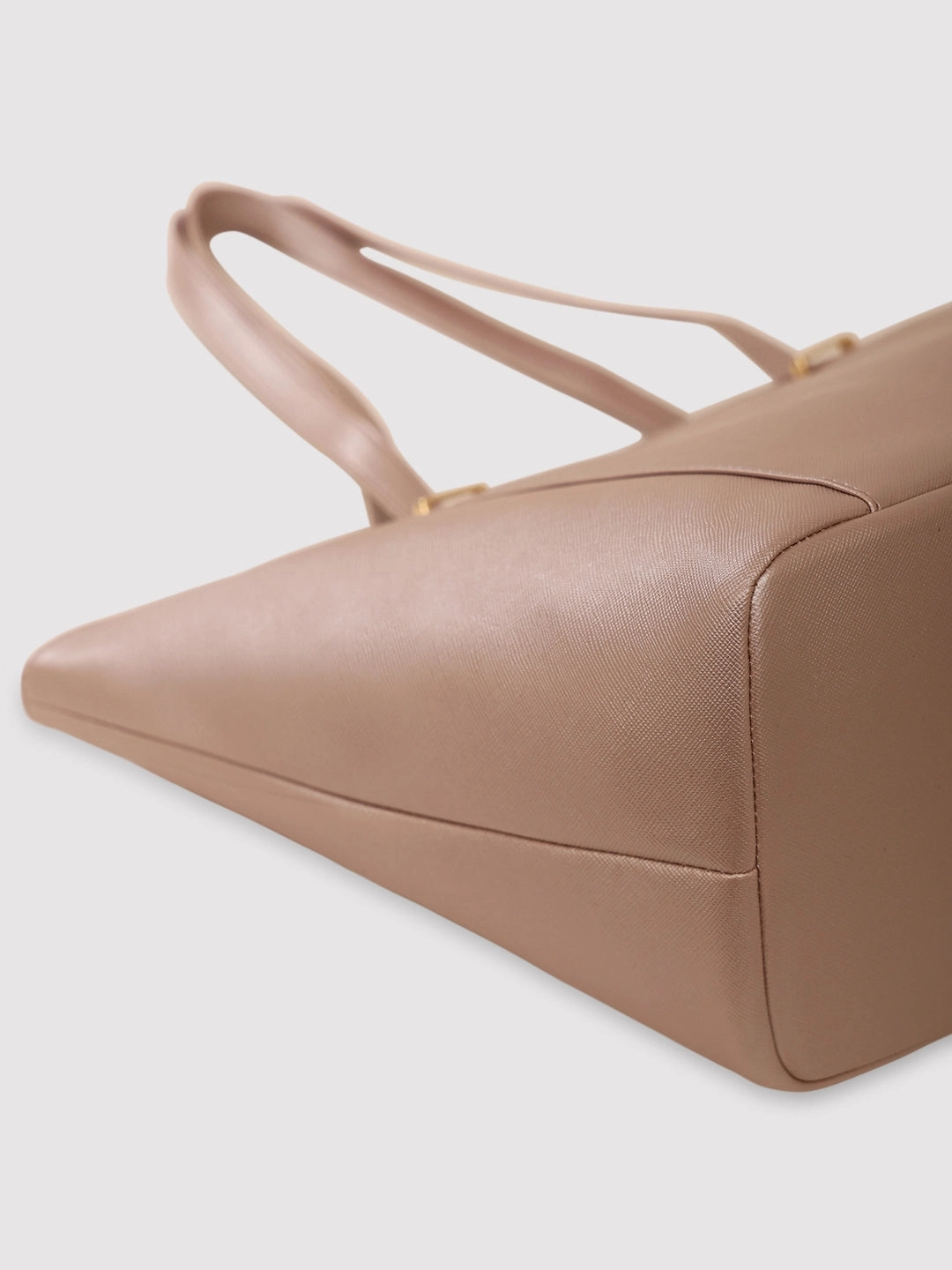 Caprese Rimona Medium Metallic Blush Tote Bag