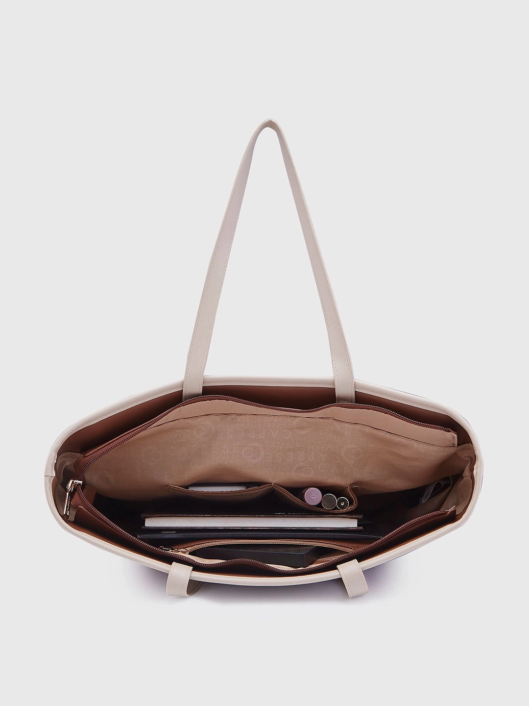 Caprese Roberta Large Brown Tote Bag