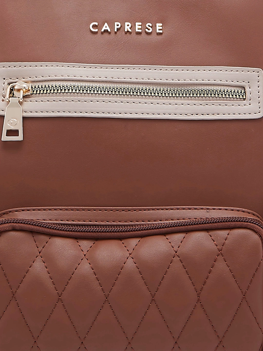 Caprese Roberta Large Brown Tote Bag