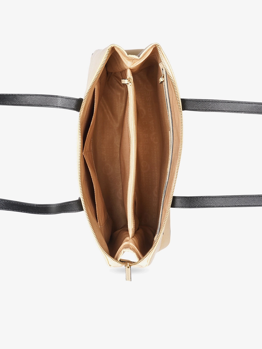 Caprese Roma Large Beige Tote Bag