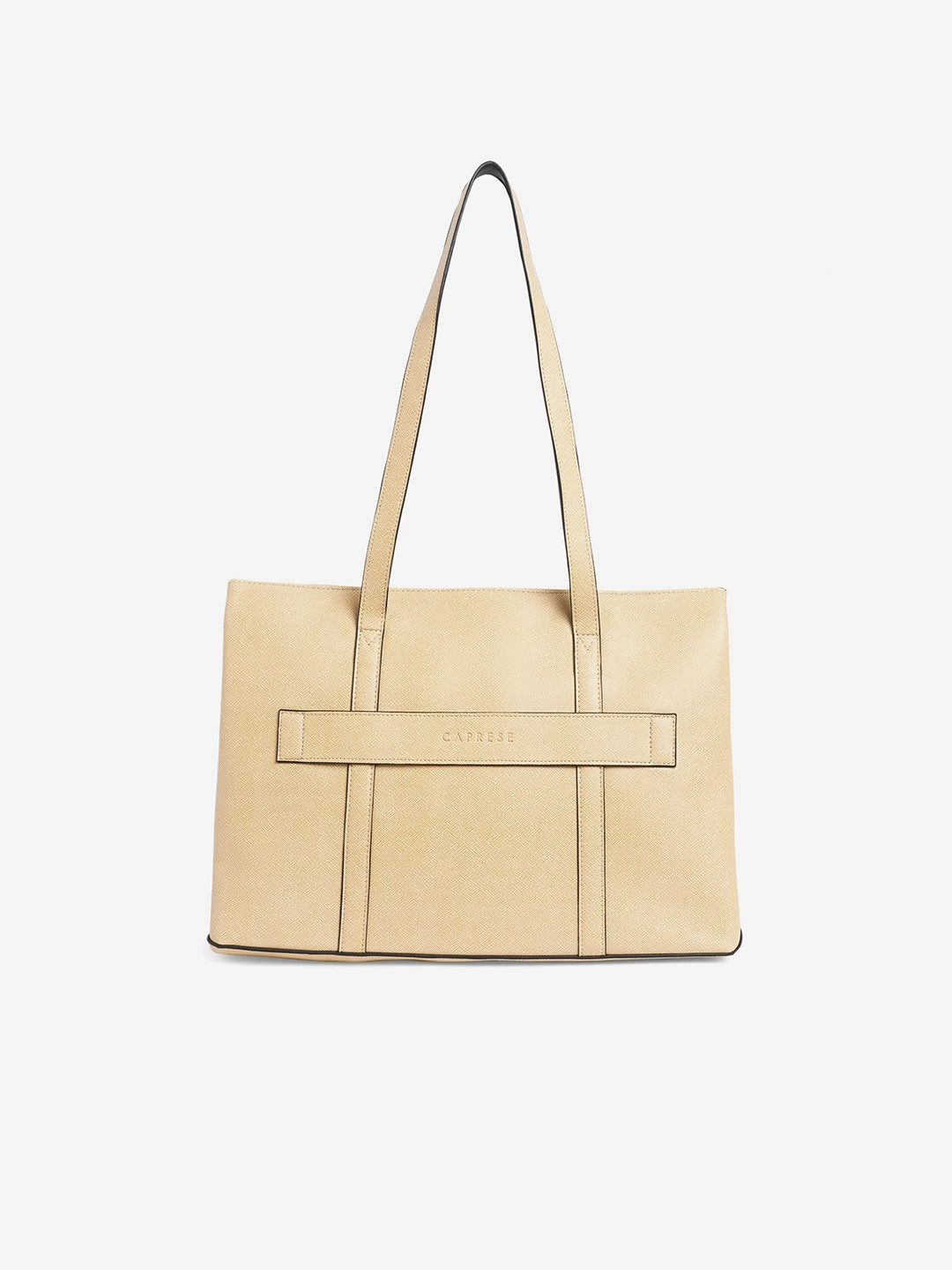 Caprese Roma Large Beige Tote Bag