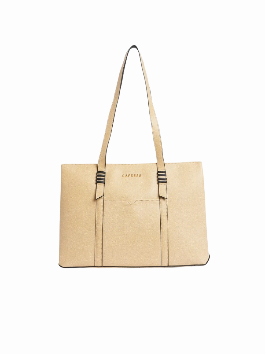 Caprese Roma Large Beige Tote Bag