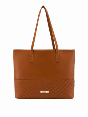 Caprese Serene Medium Tan Tote Bag