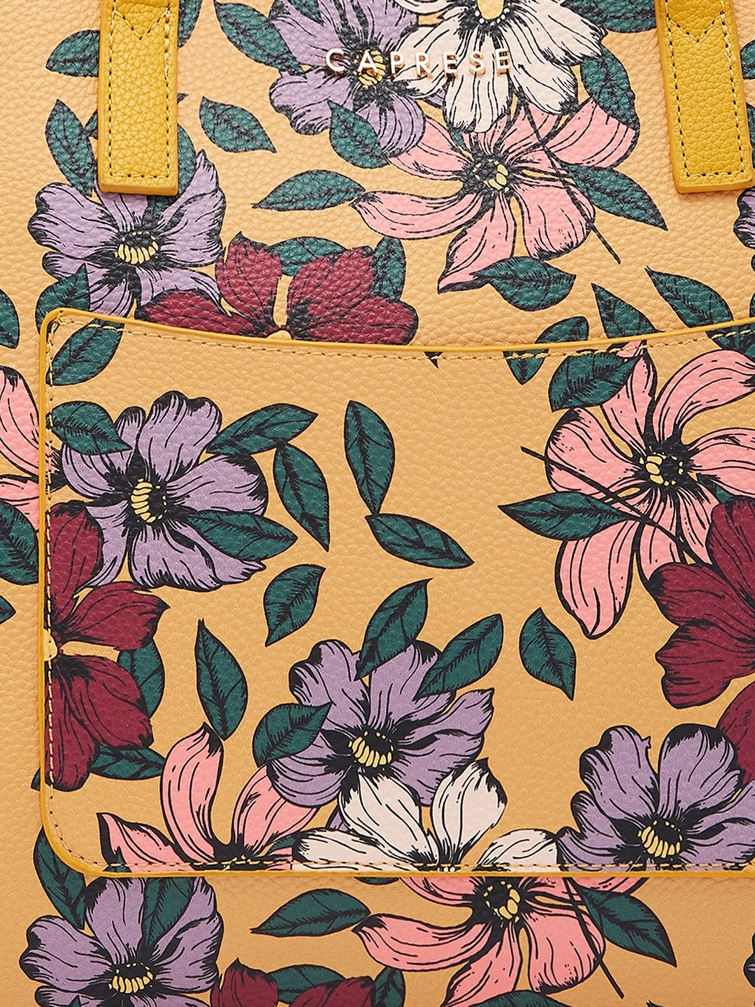 Caprese Vanessa Large Yellow Tote Bag