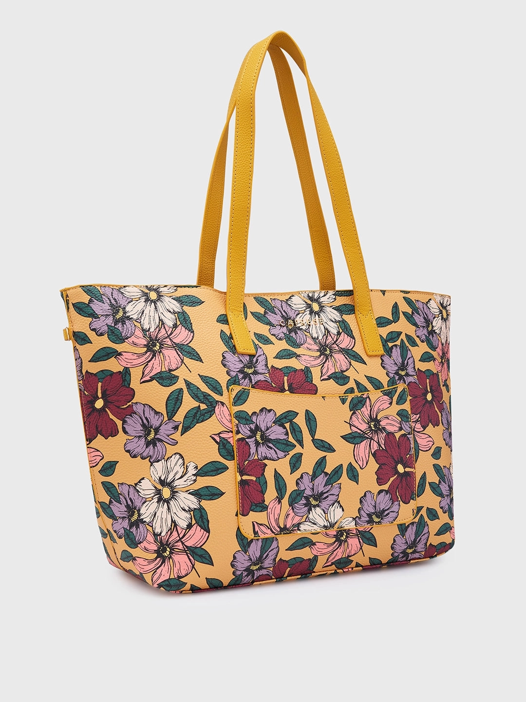 Caprese Vanessa Large Yellow Tote Bag