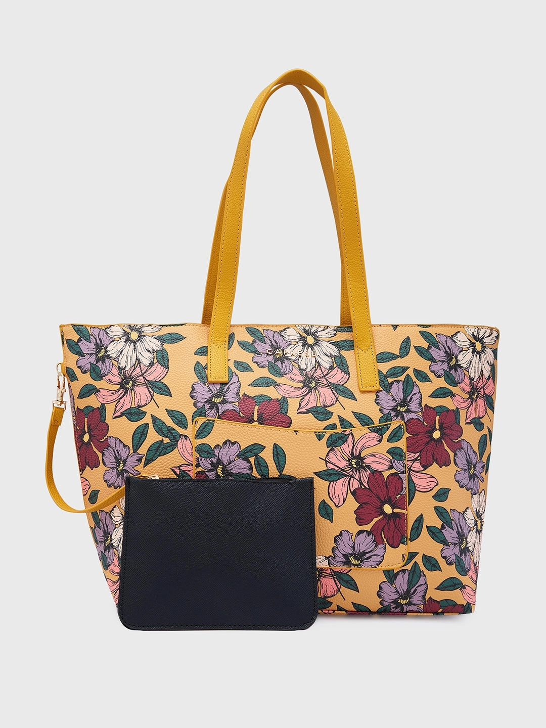 Caprese Vanessa Large Yellow Tote Bag
