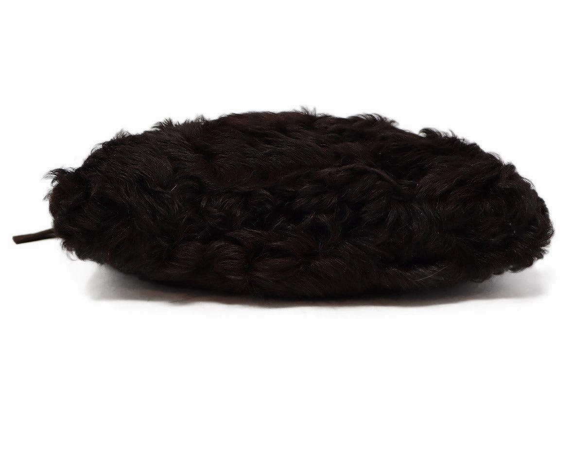 Carlo Tivioli Brown Fur Shearling Clutch