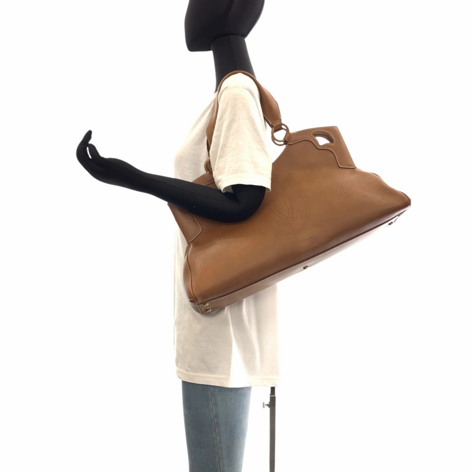 Cartier Leather Handbag Shoulder Bag (Pre-Owned)