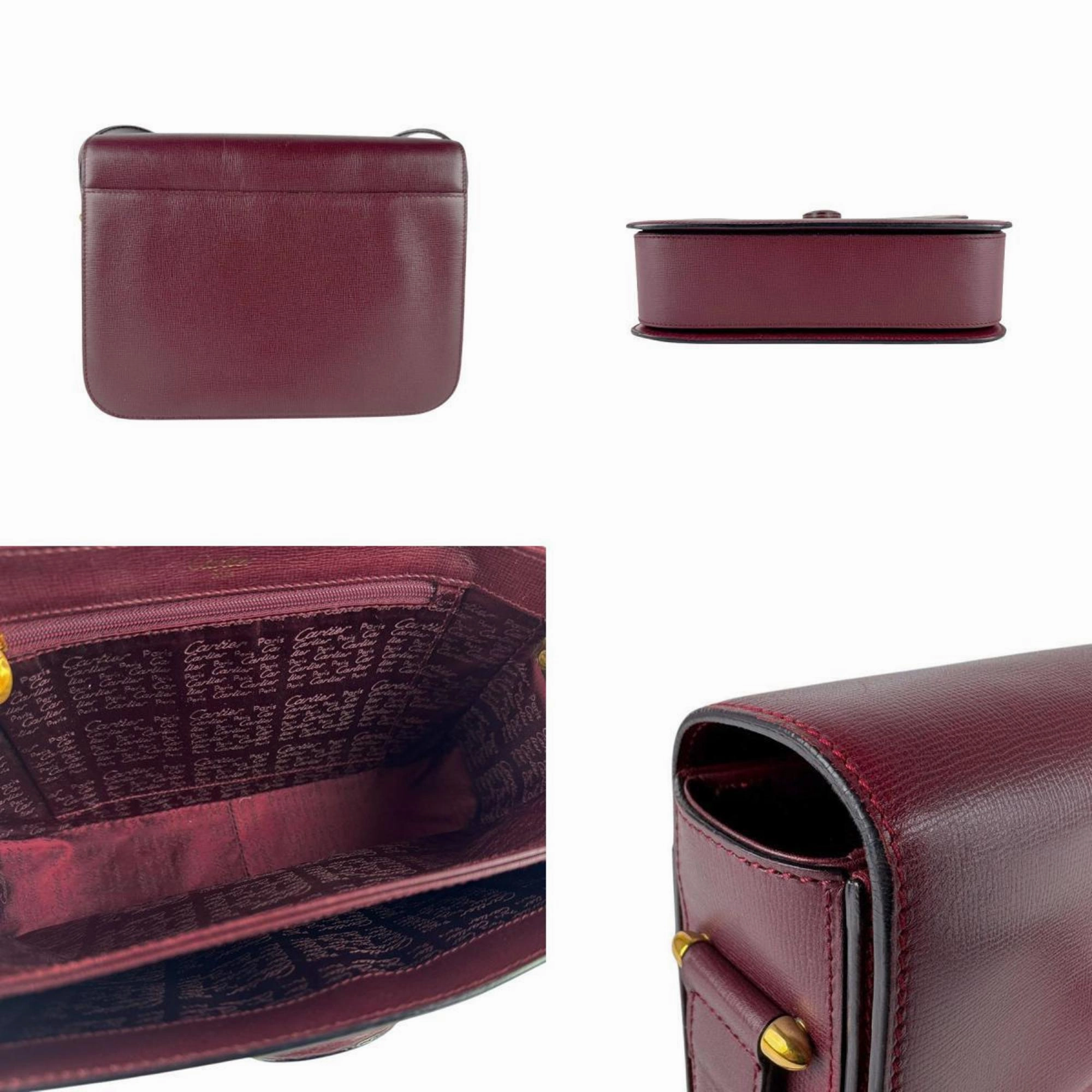 Cartier Leather Shoulder Bag (Pre-Owned)