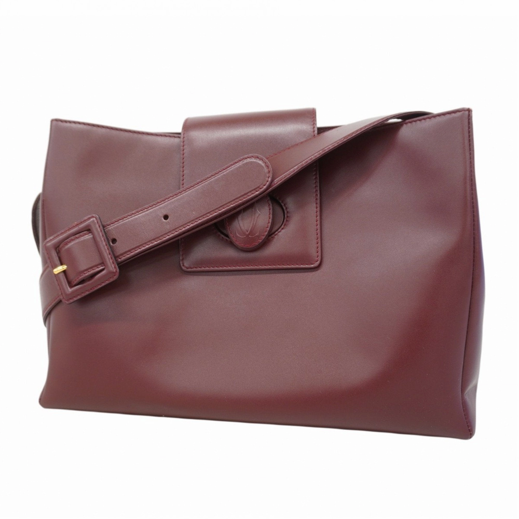 Cartier Leather Shoulder Bag (Pre-Owned)