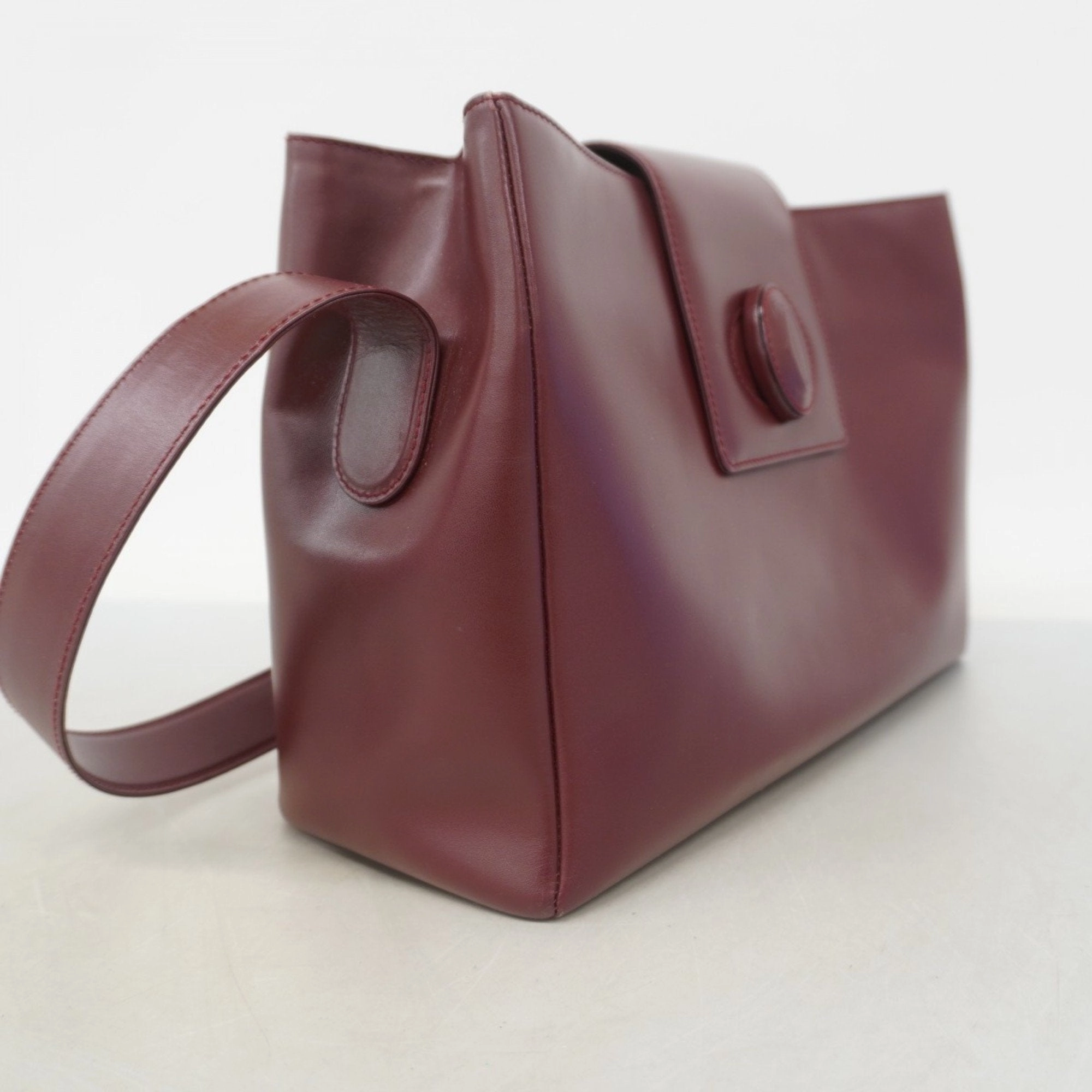 Cartier Leather Shoulder Bag (Pre-Owned)