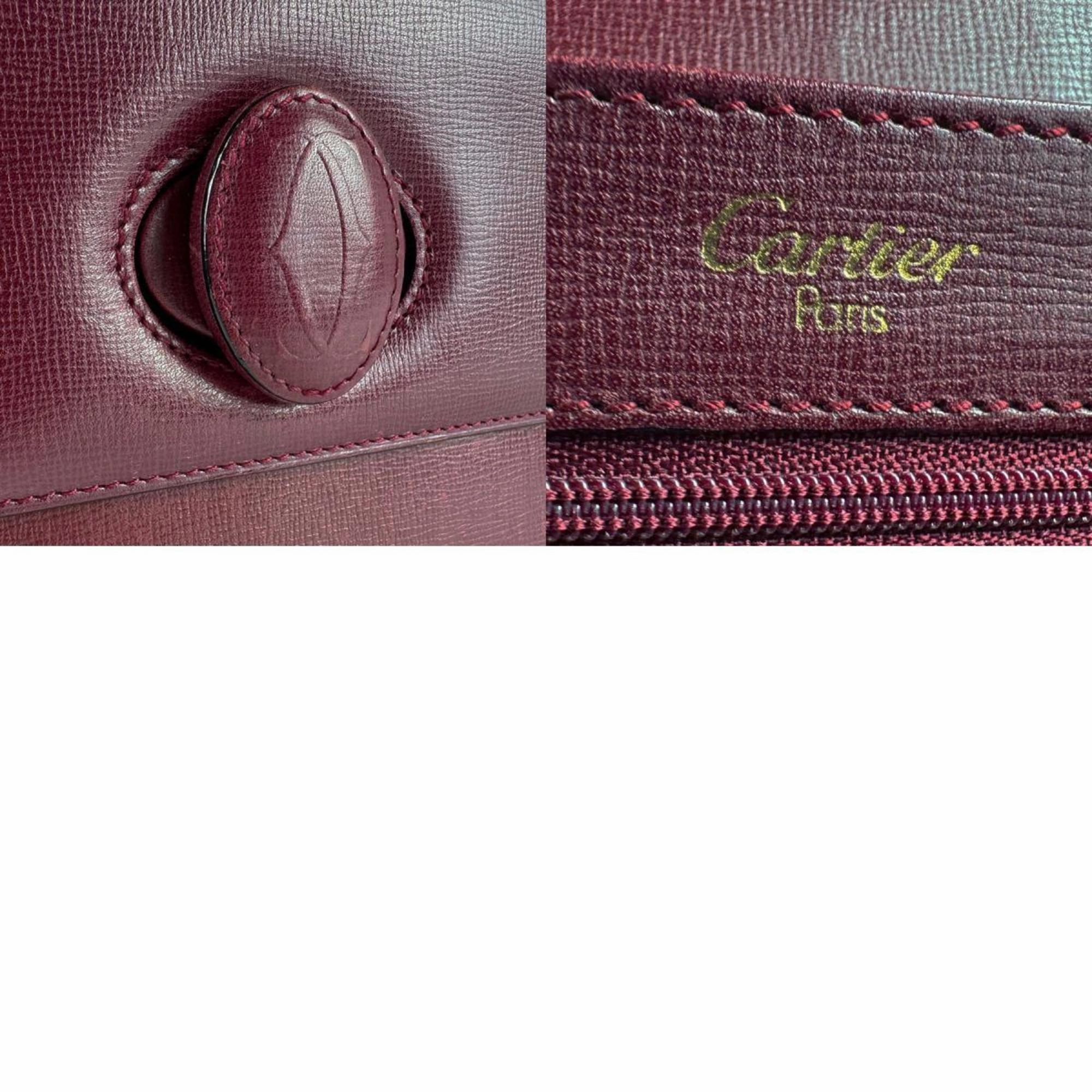 Cartier Leather Shoulder Bag (Pre-Owned)