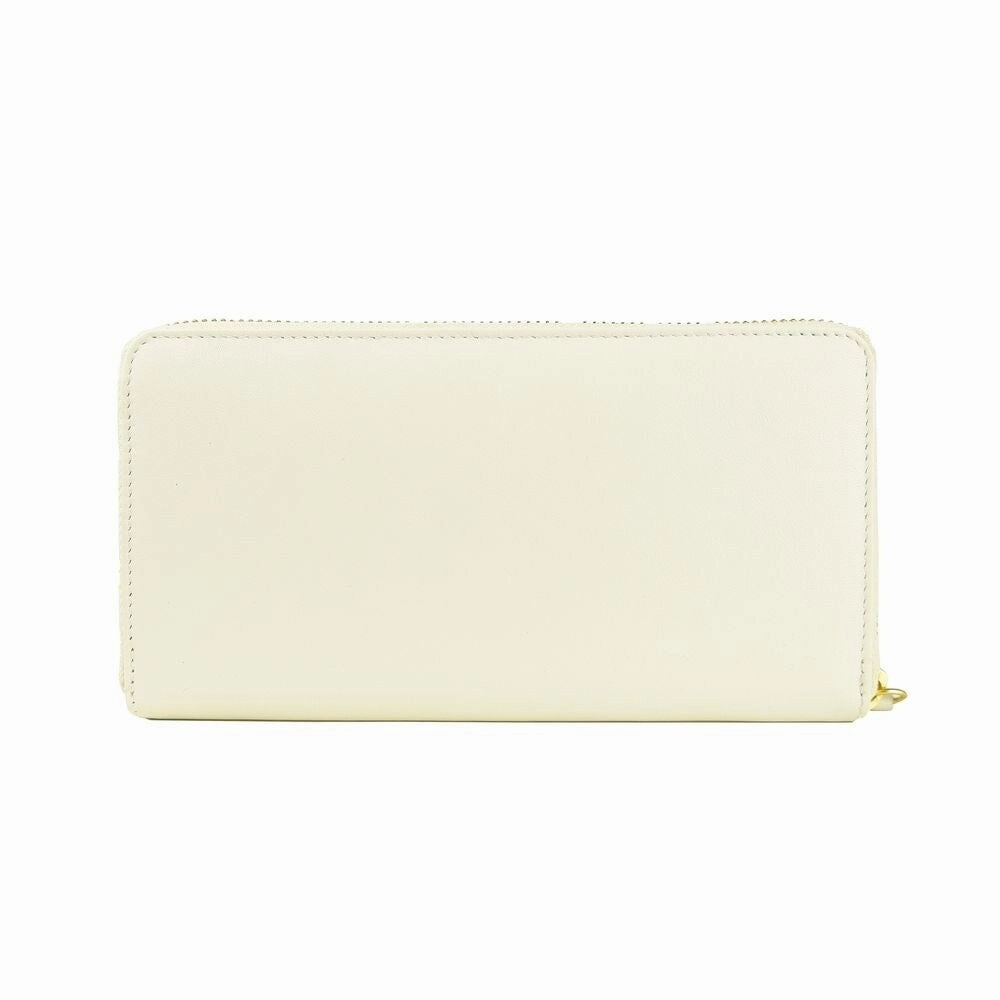 Cavalli Class Elegant White Calfskin Leather Women's Wallet - One Size