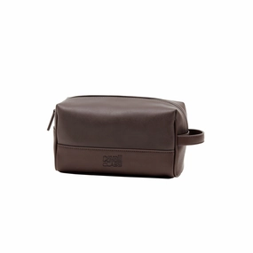 Cavalli Class UDINE Dark Brown Medium Pouch Travel Bag for womens